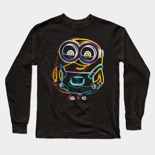 Minion Neon Long Sleeve T-Shirt by enchantingants